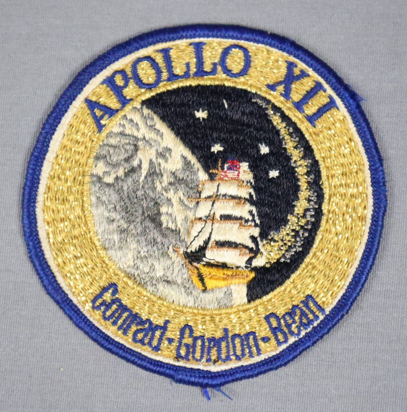Rare Apollo 12 Embroidered Crew Patch