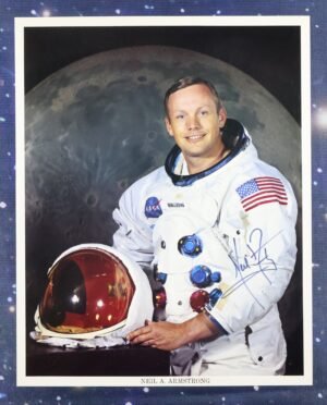 Official Vintage NASA Astronaut Neil Armstrong Signed Lithograph